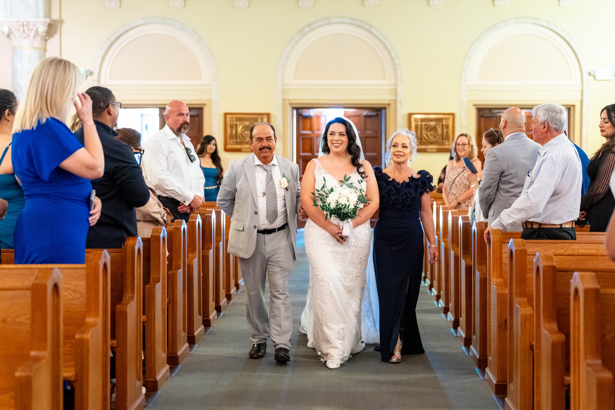 St. Vincent de Paul Church & Robledo Barn wedding photo